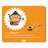 Yellow Mouse Pad Be like Naarad Printed